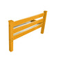 Orange Solid Wood Queen Bed Frame