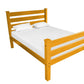 Orange Solid Wood Queen Bed Frame