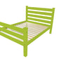 Lime Green Solid Wood Queen Bed Frame