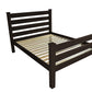 Brown Solid Wood Queen Bed Frame