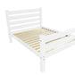 White Solid Wood Queen Bed Frame