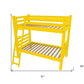 Yellow Twin Traditional Solid Wood Bunk Bed