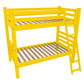 Yellow Twin Traditional Solid Wood Bunk Bed