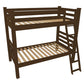 Brown Twin Solid Wood Bunk Bed