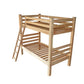 Natural Twin Over Twin Solid Wood Bunk Bed