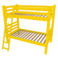 Yellow Full Traditional Solid Wood Bunk Bed