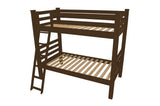 Brown Full Traditional Solid Wood Bunk Bed