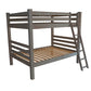Gray Full Over Full Solid Wood Bunk Bed