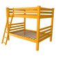 Yellow Full Over Full Solid Wood Bunk Bed