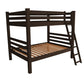 Brown Full Over Full Solid Wood Bunk Bed