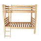 Natural Full Over Full Solid Wood Bunk Bed