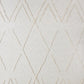 Ivory Geometric Twin Cotton Coverlet With Fringe