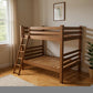 Red Queen Over Queen Solid Wood Bunk Bed