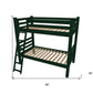 Green Queen Solid Wood Bunk Bed