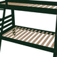 Green Queen Solid Wood Bunk Bed