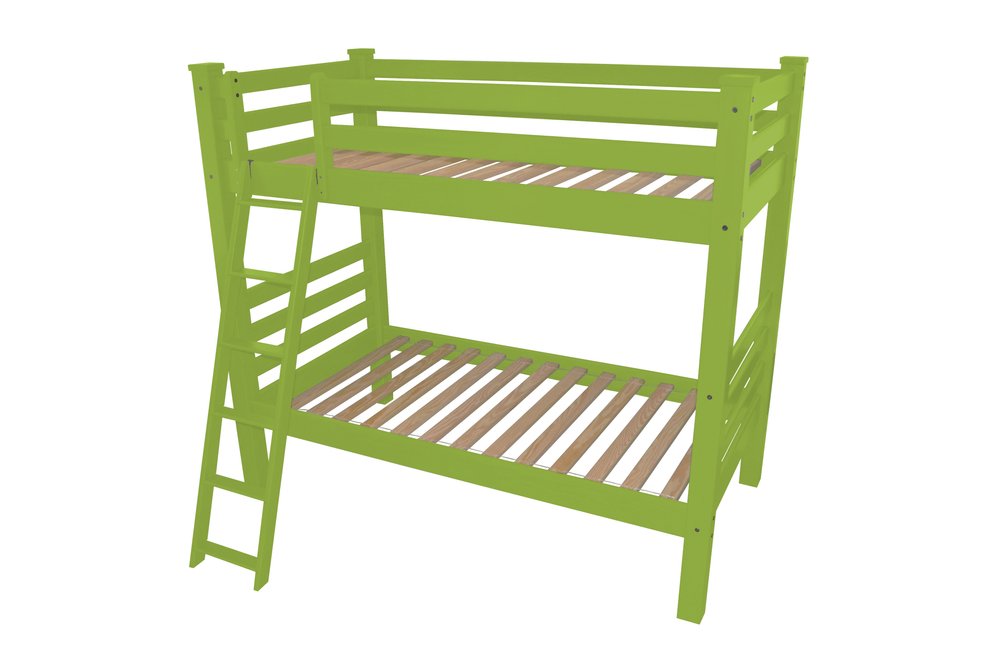 Green Queen Traditional Solid Wood Bunk Bed