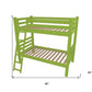 Green Queen Solid Wood Bunk Bed