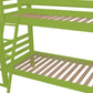 Green Queen Traditional Solid Wood Bunk Bed
