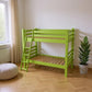 Green Queen Solid Wood Bunk Bed