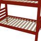 Red Queen Solid Wood Bunk Bed