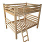 Natural Queen Over Queen Solid Wood Bunk Bed