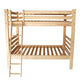 Natural Queen Over Queen Solid Wood Bunk Bed