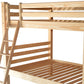 Natural Queen Over Queen Solid Wood Bunk Bed
