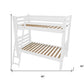 White Queen Traditional Solid Wood Bunk Bed