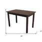 48" Raw Umber Solid Wood Dining Table