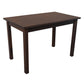 48" Raw Umber Solid Wood Dining Table