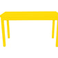 48" Yellow Solid Wood Dining Table