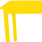 48" Yellow Solid Wood Dining Table