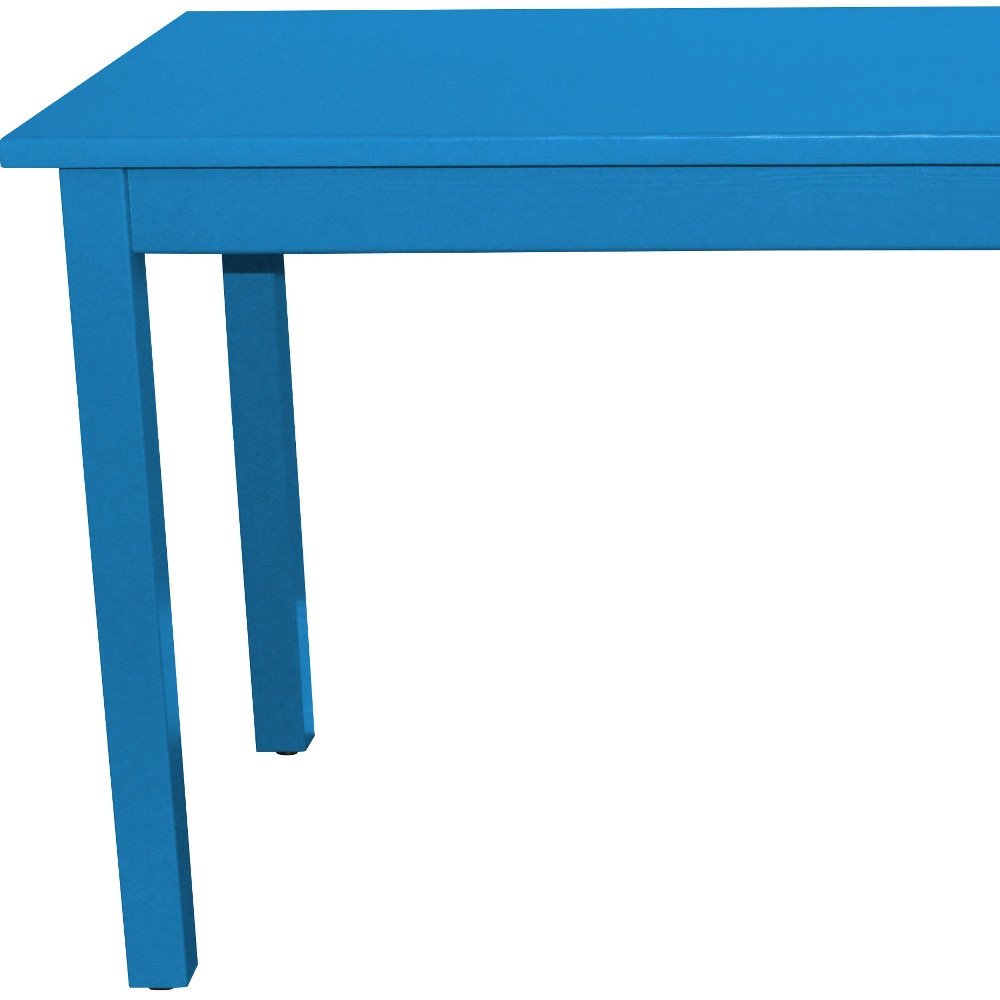 48" Caribbean Blue Solid Wood Dining Table