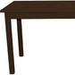 48" Coffee Solid Wood Dining Table