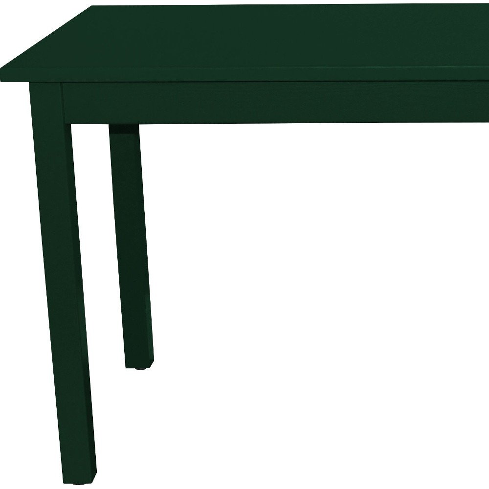 48" Dark Green Solid Wood Dining Table