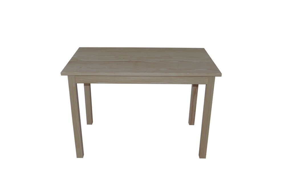 48" Gray Solid Wood Dining Table