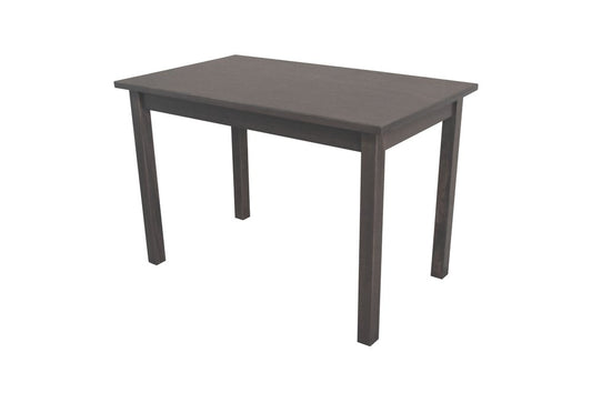 48" Gray Solid Wood Dining Table