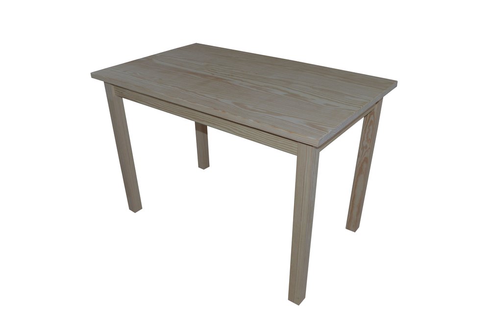 48" Gray Solid Wood Dining Table