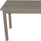 48" Gray Solid Wood Dining Table