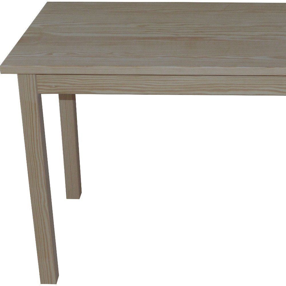 48" Gray Solid Wood Dining Table