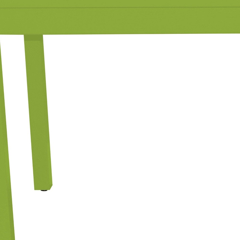 48" Chartreuse Solid Wood Dining Table