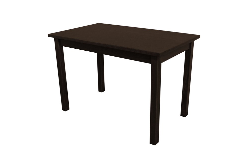 48" Dark Brown Solid Wood Dining Table