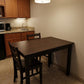 48" Dark Brown Solid Wood Dining Table