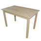 48" Natural Solid Wood Dining Table