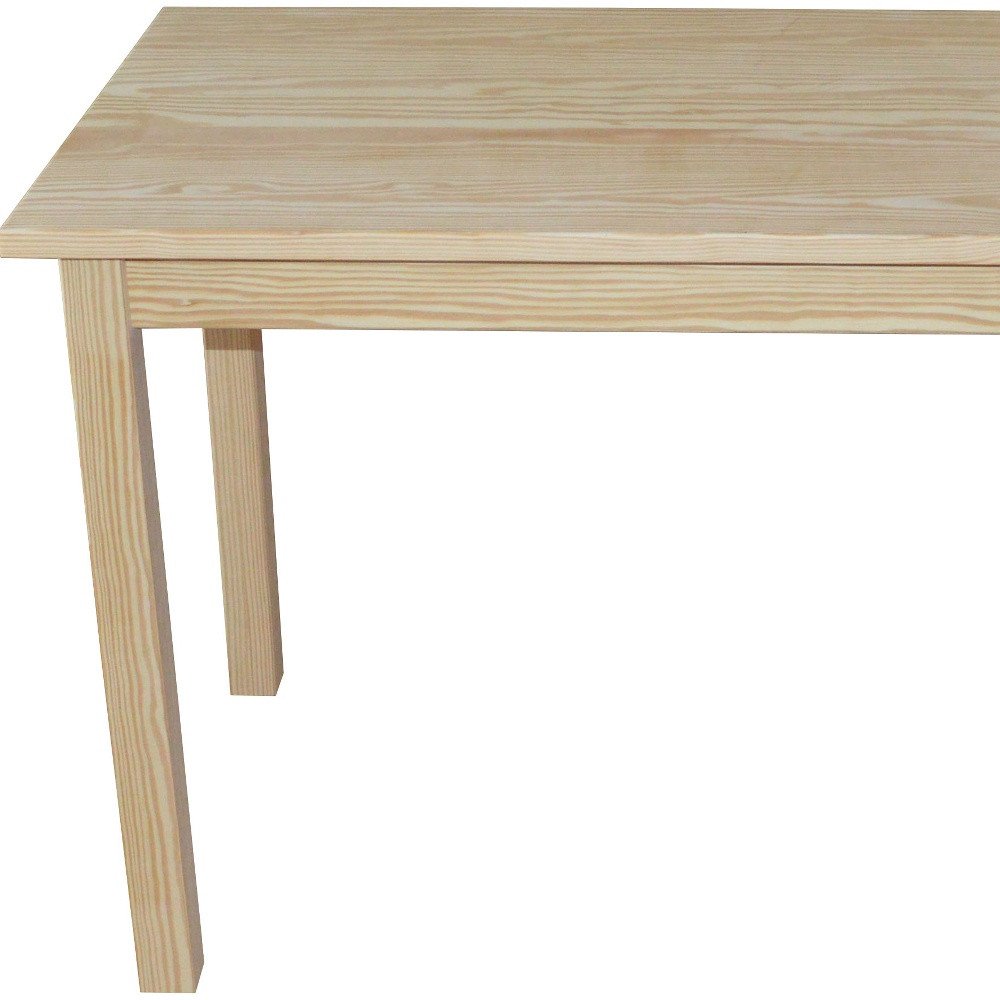 48" Natural Solid Wood Dining Table