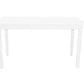 48" White Solid Wood Dining Table