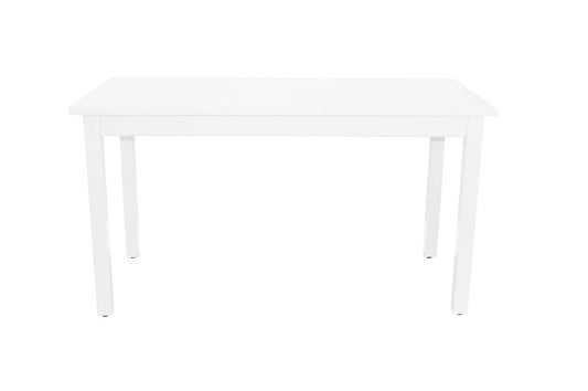 48" White Solid Wood Dining Table