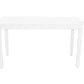 48" White Solid Wood Dining Table
