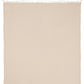 47" X 60" Beige Cotton Woven Turkish Towel Throw Blanket with Fringe