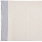 47" X 60" Blue and Ivory Cotton Woven Striped Throw Blanket with Fringe